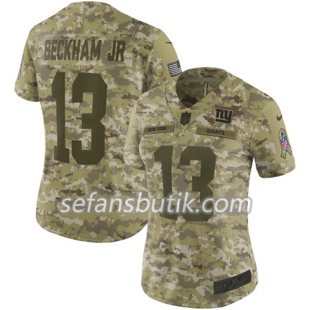 New York Giants Tröjor Odell Beckham Jr 13 Nike Salute to Service - Dame New York Giants Tröjor Odell Beckham Jr 13 Nike Salute to Service - Dame